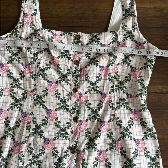 The East Order Tarshie Floral White print Sleeveless Midi Dress Size 3X - Picture 15 of 16